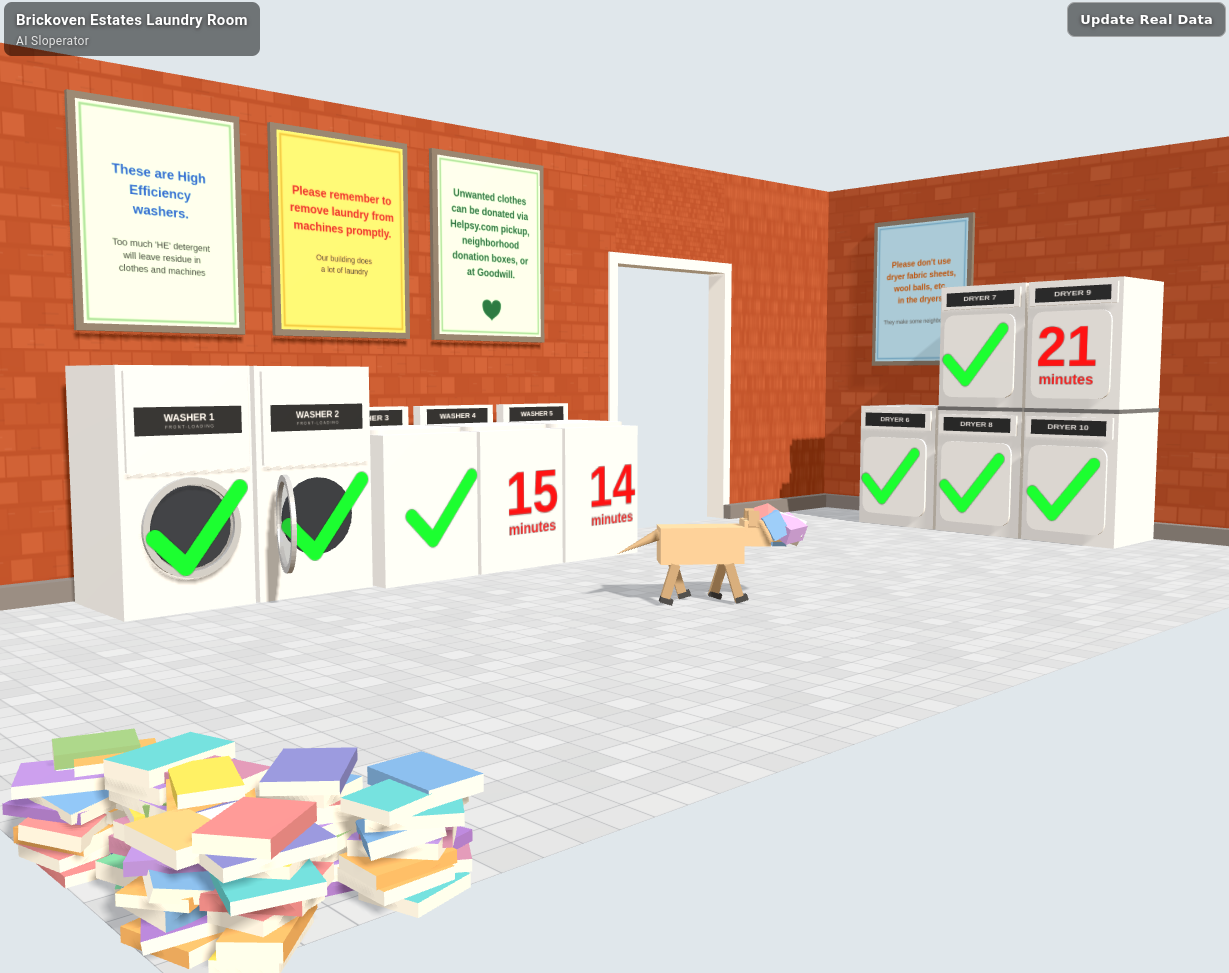 Laundry Room Status screenshot