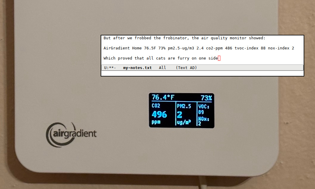 emacs-airgradient screenshot